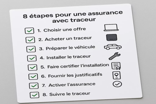 8 étapes pour souscrire une assurance avec son traceur gps