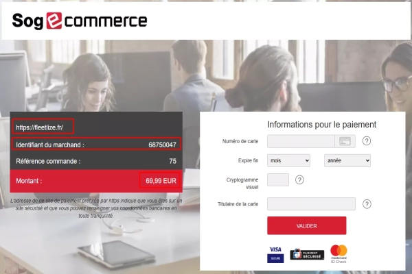 Formulaire paiement sogecommerce