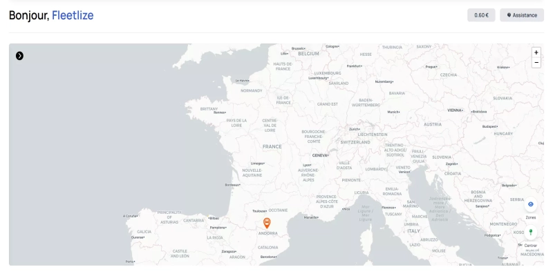Carte du site web fleetlize