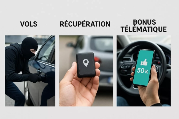 vols, récupérations et bonus assurance