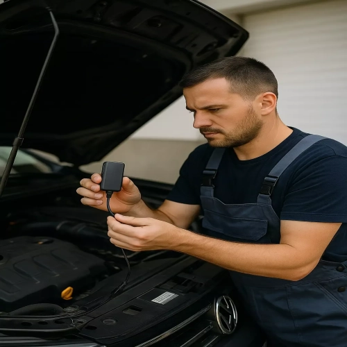 mécanicien installation traceur gps